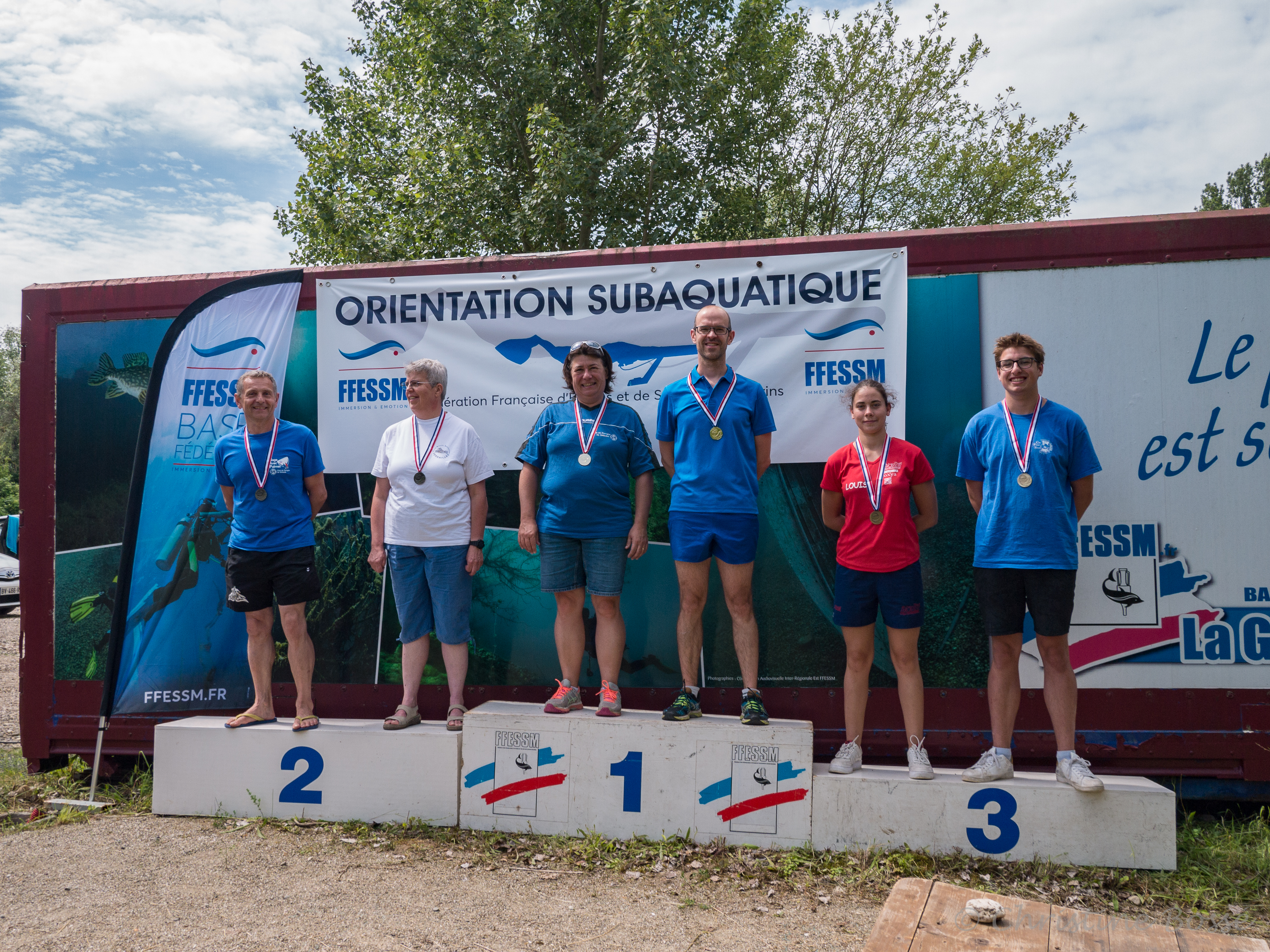 podium combiné du championnat de FRance